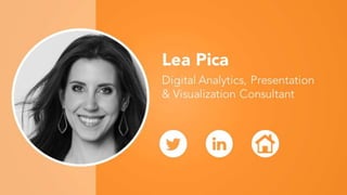 Lea Pica
Digital Analytics, Presentation
& Visualization Consultant
 