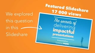 We explored
this question
in this
Slideshare
 