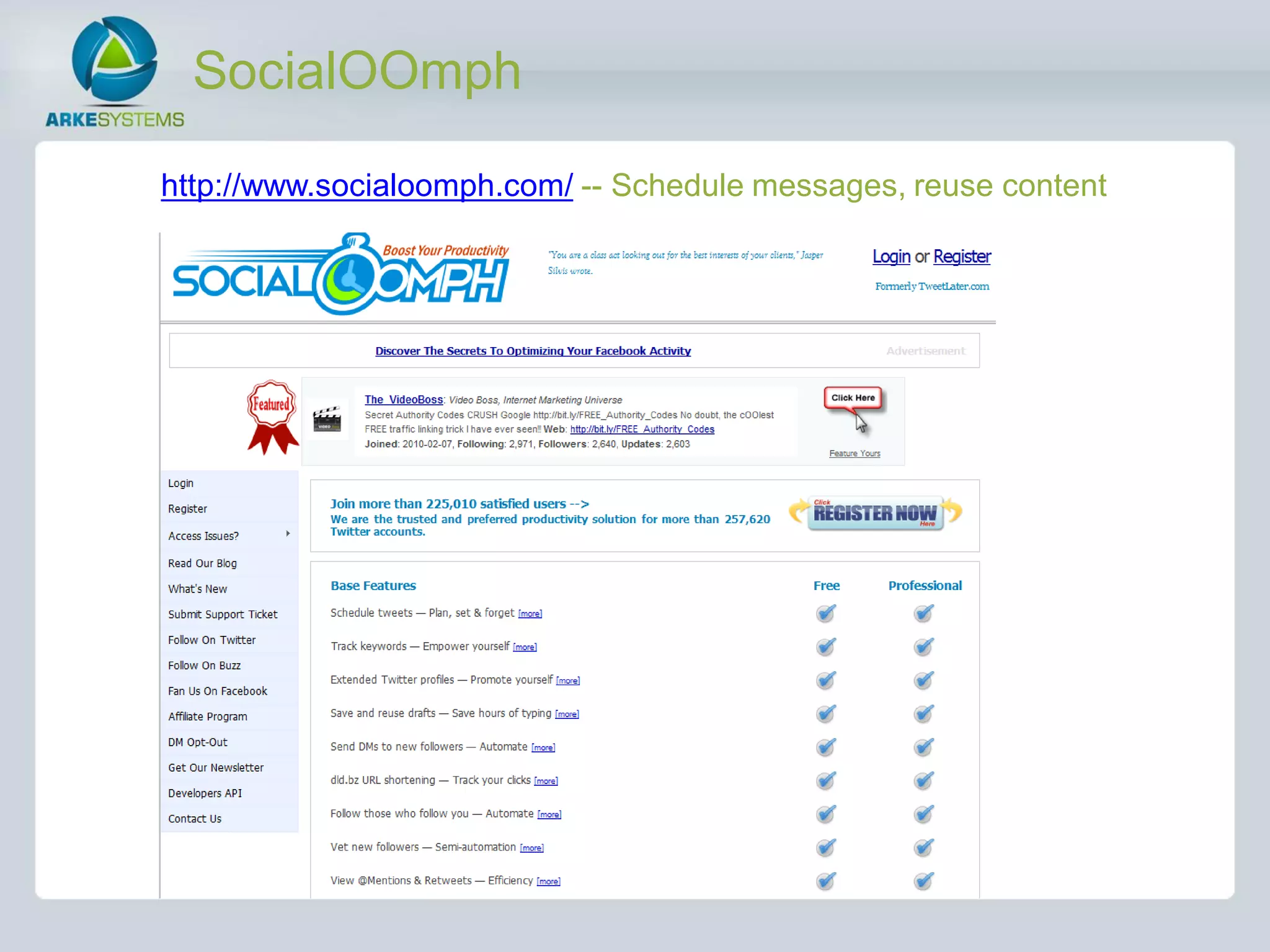 SocialOOmph

http://www.socialoomph.com/ -- Schedule messages, reuse content
 
