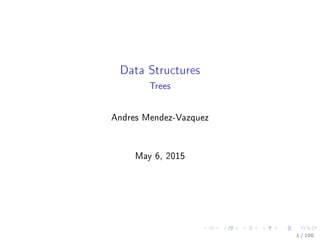 Data Structures
Trees
Andres Mendez-Vazquez
May 6, 2015
1 / 100
 