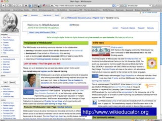 Wikieducator http://www.wikieducator.org 