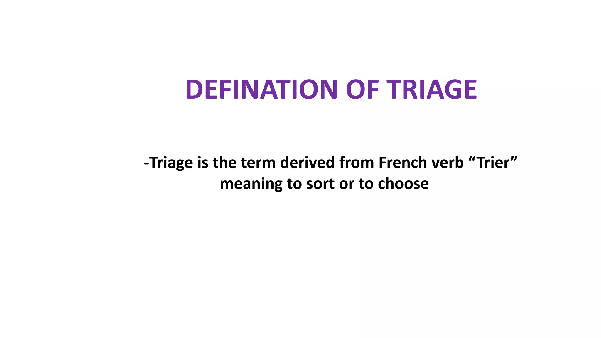 triage Department-Medicine | PDF