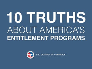10 TRUTHS
ABOUT AMERICA’S
ENTITLEMENT PROGRAMS
 