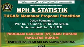 Membangun Generasi Khaira Ummah
UNIVERSITAS ISLAM SULTAN AGUNG SEMARANG
2021
Dosen Pengampu:
Prof. Dr. H. Gunarto, SH, SE, Akt, MHum.
Dr. Achmad Arifulloh, S.H., M.H.
 
