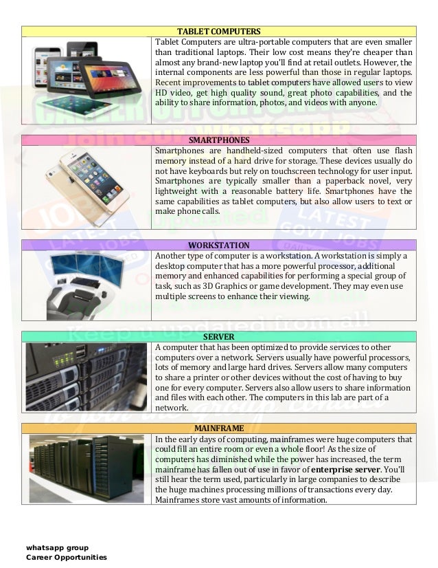 10 types of computers