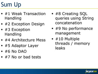 10 Typical Problems in Enterprise Java Applications | PDF
