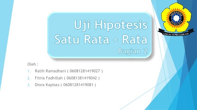 Uji Hipotesis Satu Rata Rata Bagian 2