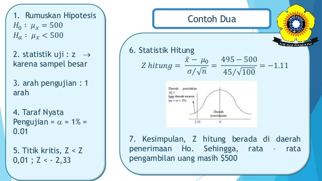 Uji Hipotesis Satu Rata Rata Bagian 2