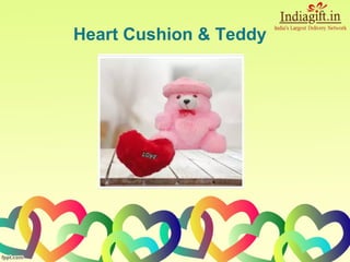 Heart Cushion & Teddy
 