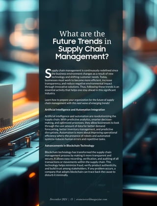 10 Visionary Women Powering the Future of Supply Chain Excellence in ...