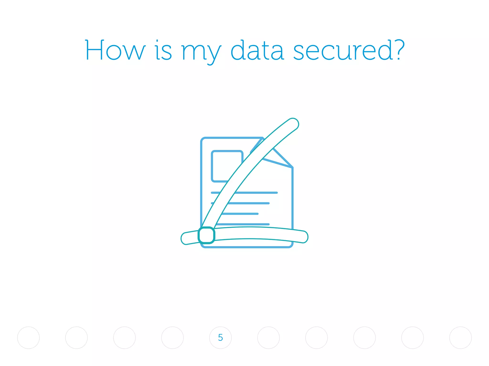 How is my data secured?
5
 
