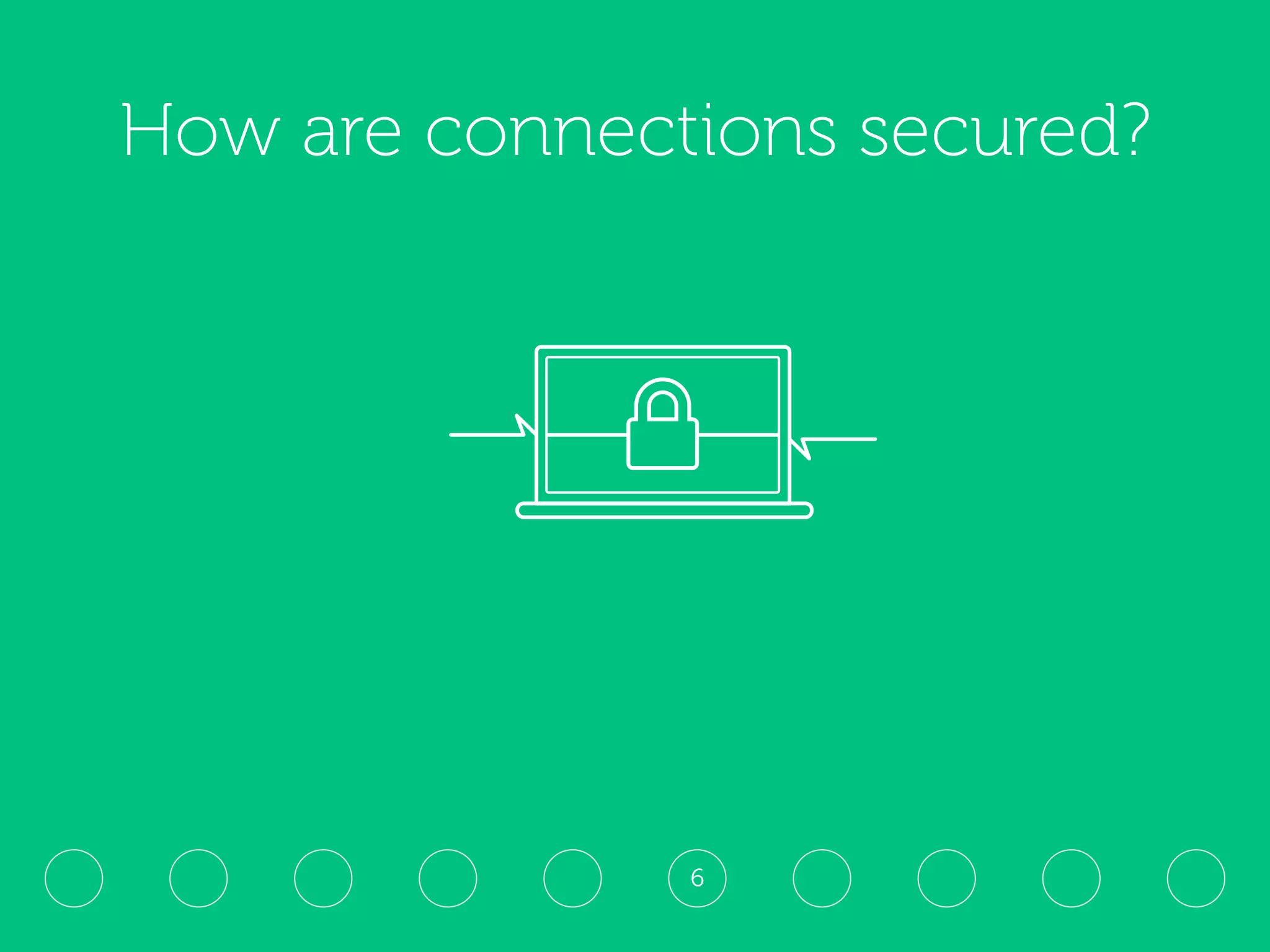 How are connections secured?
6
 