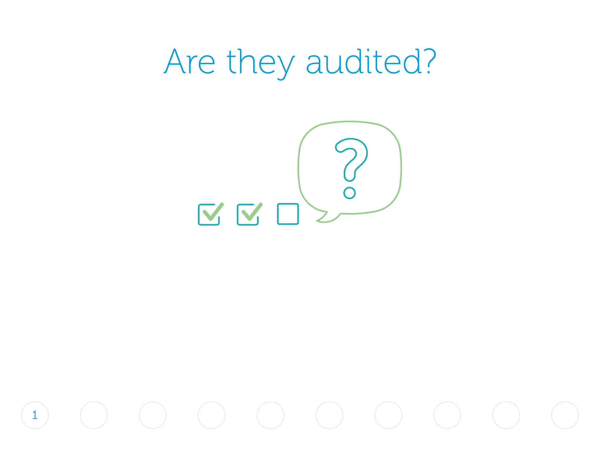 Are they audited?
1
 