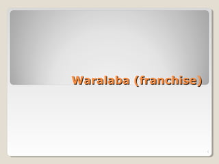 Waralaba (franchise)Waralaba (franchise)
1
 