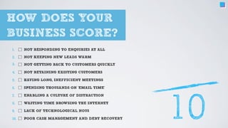 10 ways a business leaks money like a sieve | PDF