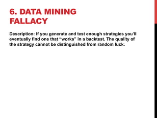 10 Ways Backtests Lie by Tucker Balch | PDF