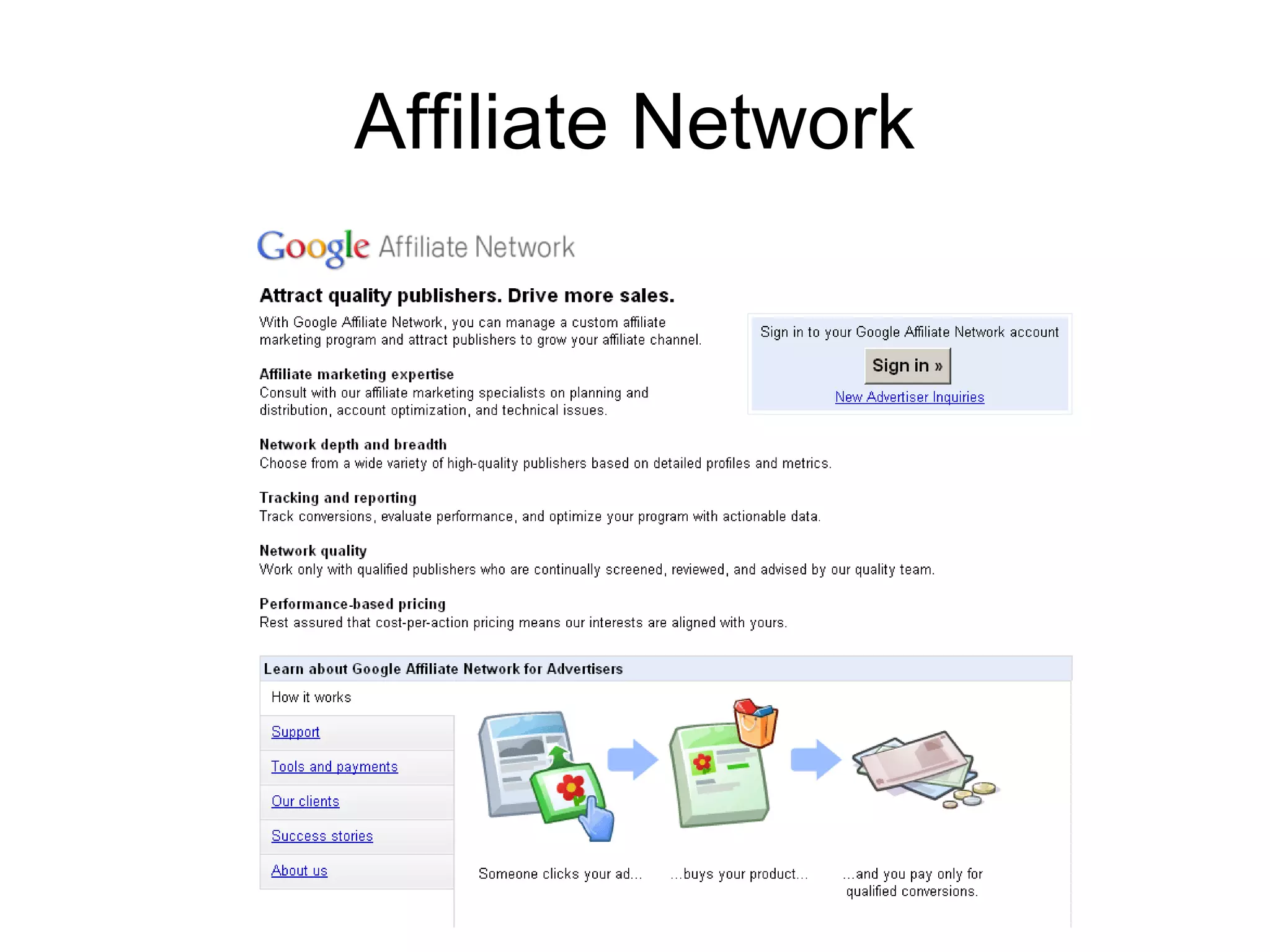 Affiliate Network
 