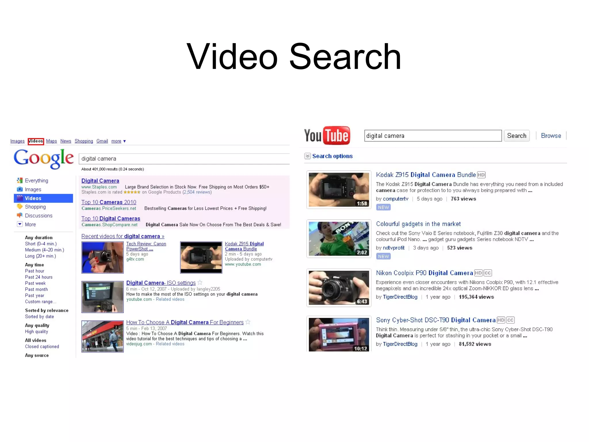 Video Search
 