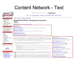 Content Network - Text
 