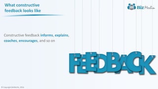 10 ways to give constructive feedback in workplace | PPTX
