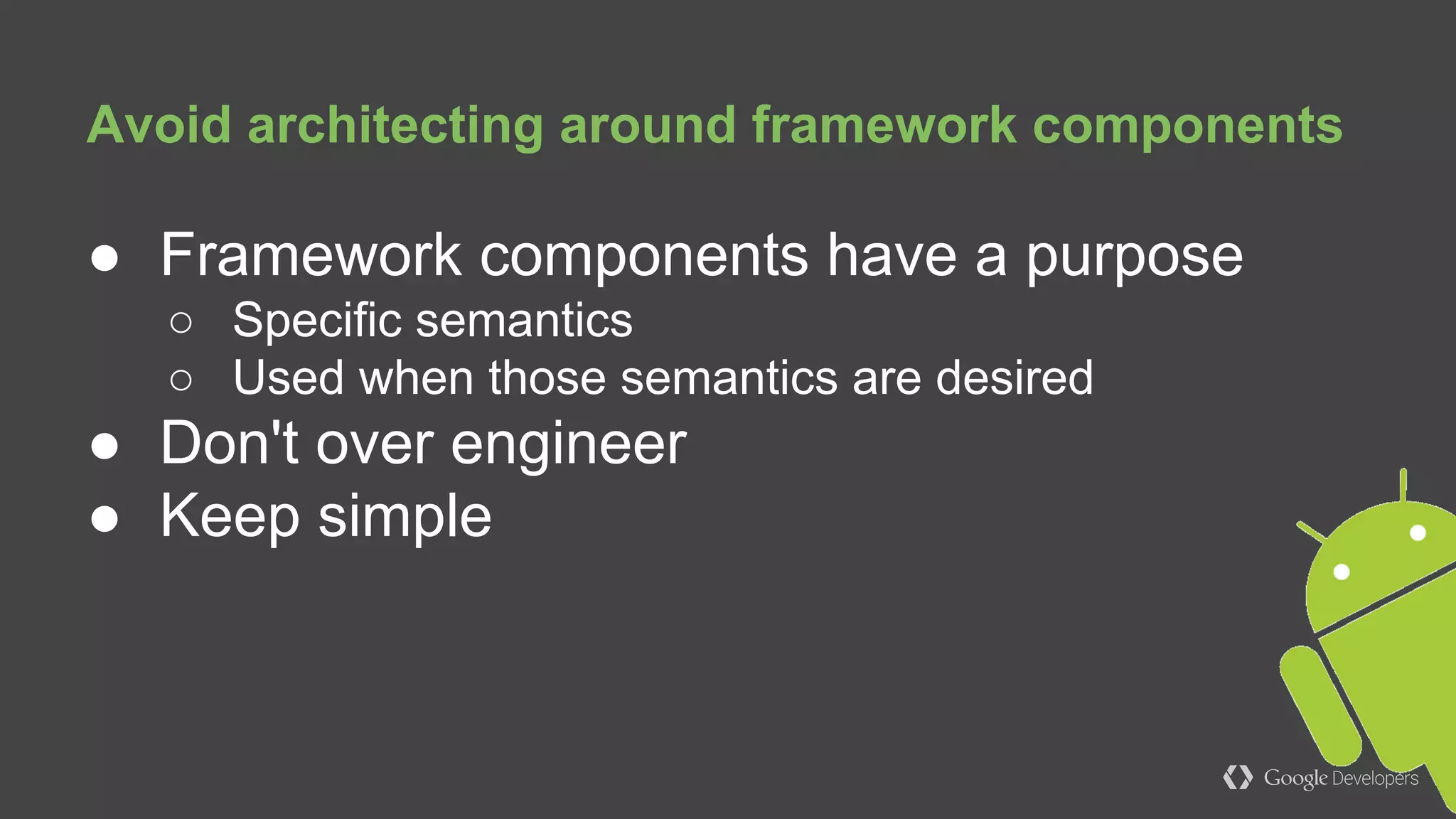 public class MainActivity extends Activity {
// ...
Handler handler;
@Override
protected void onCreate(Bundle savedInstanceState) {
super.onCreate(savedInstanceState);
// ...
handler = new Handler() {
@Override
public void handleMessage(Message msg) {
}
};
// ...
This is a leak
 