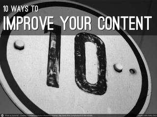 10 ways to improve your content