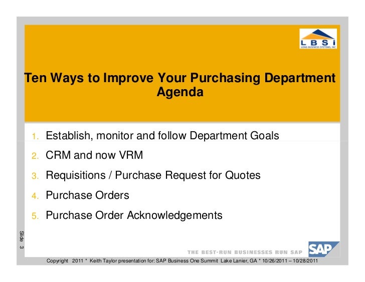 10 ways to improve your purchasing department purchase orders examples