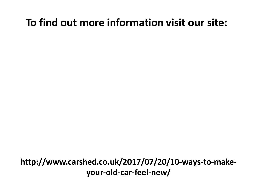 古い車を再び新品のように見せるための 11 の技術アップグレード