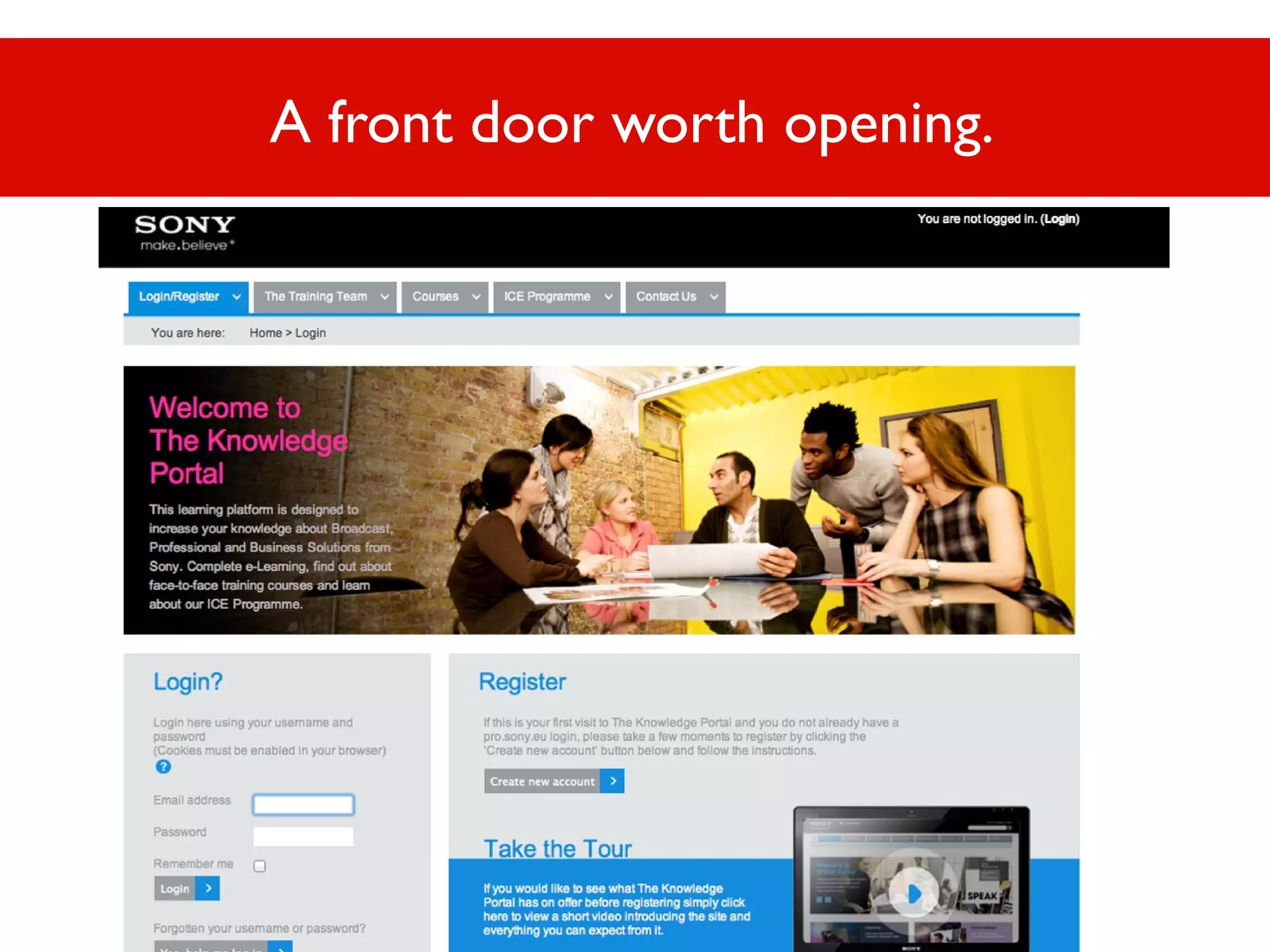 A front door worth opening.

 