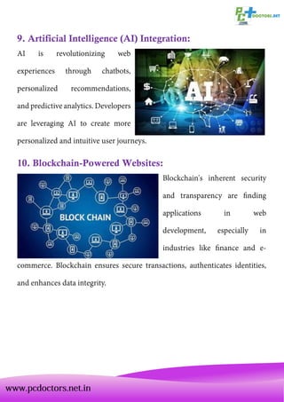 10 Web Development Trends Shaping the Future of the Internet | PDF