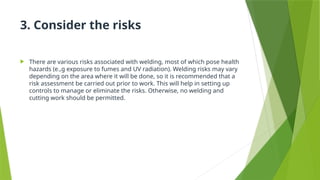 This are the 10 Welding Safety Rules.pptx that can help welder be ...
