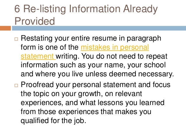 Is my personal statement good enough image