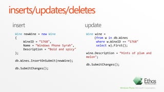 Translate object model into a database file
