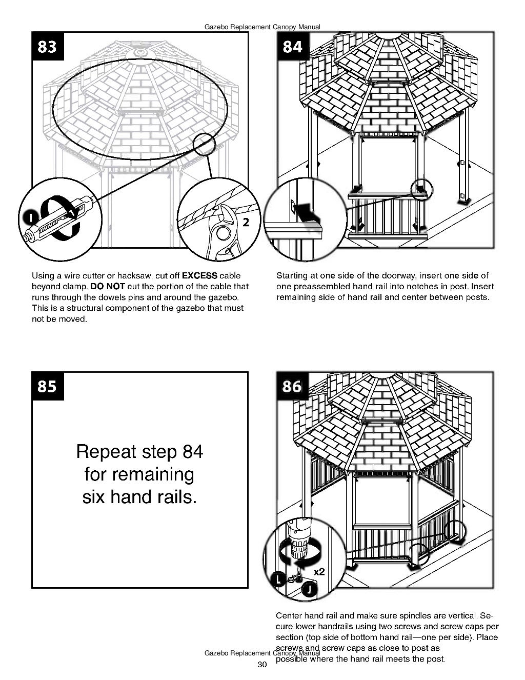 10 x 10 ft. gazebo assembly and instructions manual
