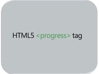 pecha kucha 10 x 10 HTML5 &lt;progress>