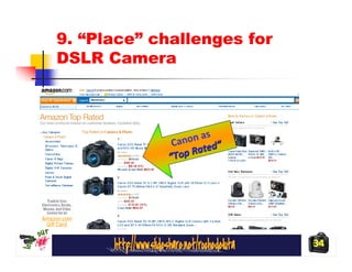 9. “Place” challenges for
DSLR Camera



                      s
              Ca non a ”
                   Rated
             “Top




                            34
 