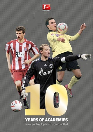 Years of academies
Talent pools of top-level German football
10
 