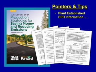 Pointers & Tips
• Plant Established
EPD Information …
 