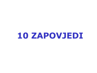 10 zapovjedi