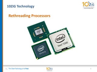 10ZiG Technology
Thin Client Technology at its Peak
Rethreading Processors
5
 