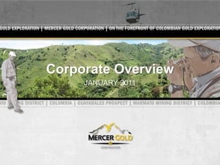 Corporate Overview
     JANUARY 2011
 