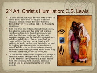 Jesus Humiliation 11.04.15 2nd article christ's humiliation | PPTX