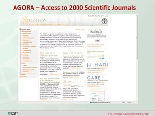 Open Access, Copyright & Scientific Information Resources 