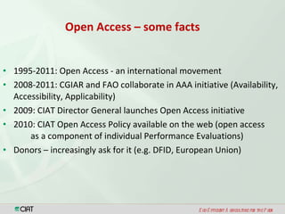 Open Access, Copyright & Scientific Information Resources 