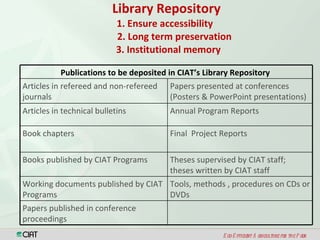 Open Access, Copyright & Scientific Information Resources 