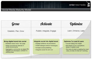 Social Media Maturity Model 