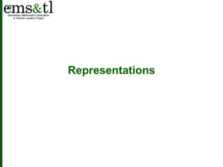 Representations 
 