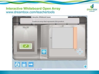 Interactive Whiteboard Open Array 
www.dreambox.com/teachertools 
 