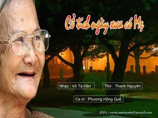 Nhạc : Võ Tá Hân Thơ : Thanh Nguyên Ca sĩ : Phương Hồng Quế 