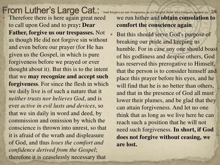 11.09.30 the lord's prayer 5th petitionand us our trespasses…